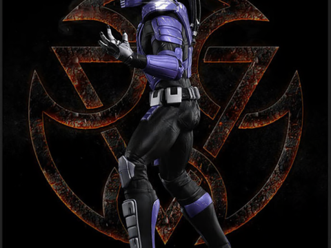 Mortal Kombat Smoke Ready To Print Model Cetak 3D