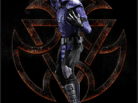 Mortal Kombat Smoke Ready To Print Model Cetak 3D