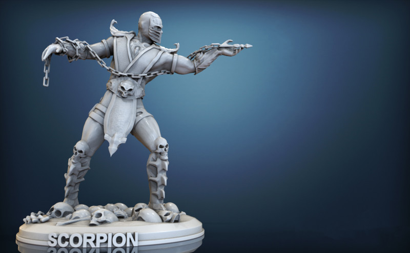 Scorpion Ready To Print 3D Принт Модель .c4d .max .obj .3ds .fbx .stl .blend