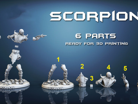 Scorpion Ready To Print 3D Принт Модель