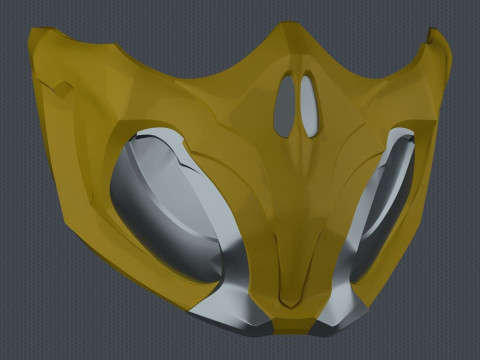 Scorpion Mask MK11 Ready To Print Model Cetak 3D