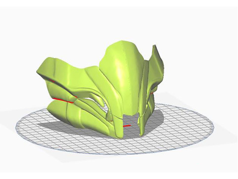 Reptile Mortal Kombat MKX Mask V3 Ready To Print 3D Принт Модель