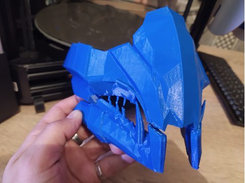 Reptile Mortal Kombat MKX Mask V3 Ready To Print 3Dプリントモデル