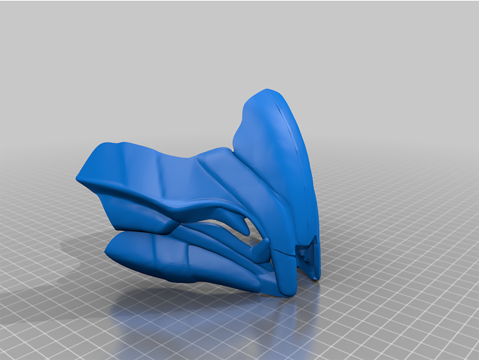 Reptile Mortal Kombat MKX Mask V3 Ready To Print 3Dプリントモデル