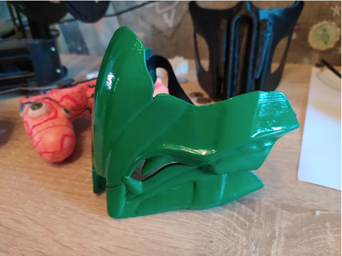 Reptile Mortal Kombat MKX Mask V3 Ready To Print 3Dプリントモデル