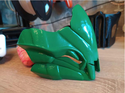 Reptile Mortal Kombat MKX Mask V3 Ready To Print 3Dプリントモデル