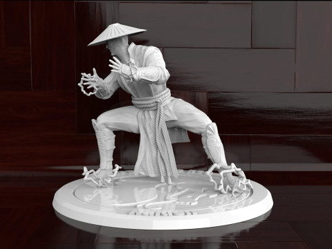 Mortal Kombat Raiden Ready To Print Modèles 3D en vedette