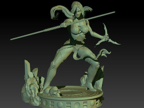 Mortal Kombat Jade Ready To Print 3D 打印模型