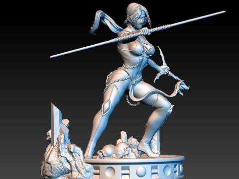 Mortal Kombat Jade Ready To Print Model do druku 3D