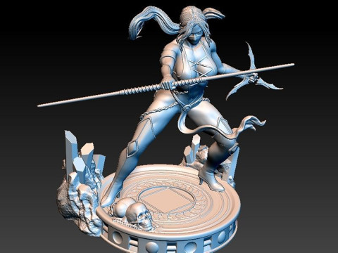 Mortal Kombat Jade Ready To Print Model do druku 3D