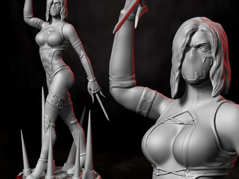 Mileena Mortal Kombat Ready To Print 3D 打印模型