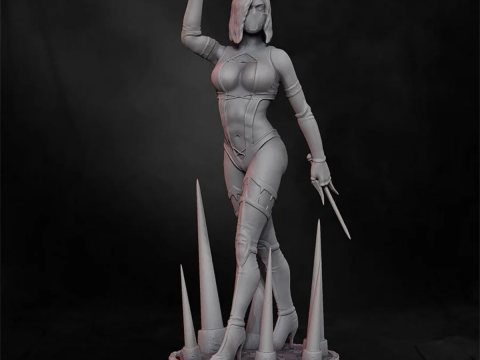 Mileena Mortal Kombat Ready To Print Model do druku 3D