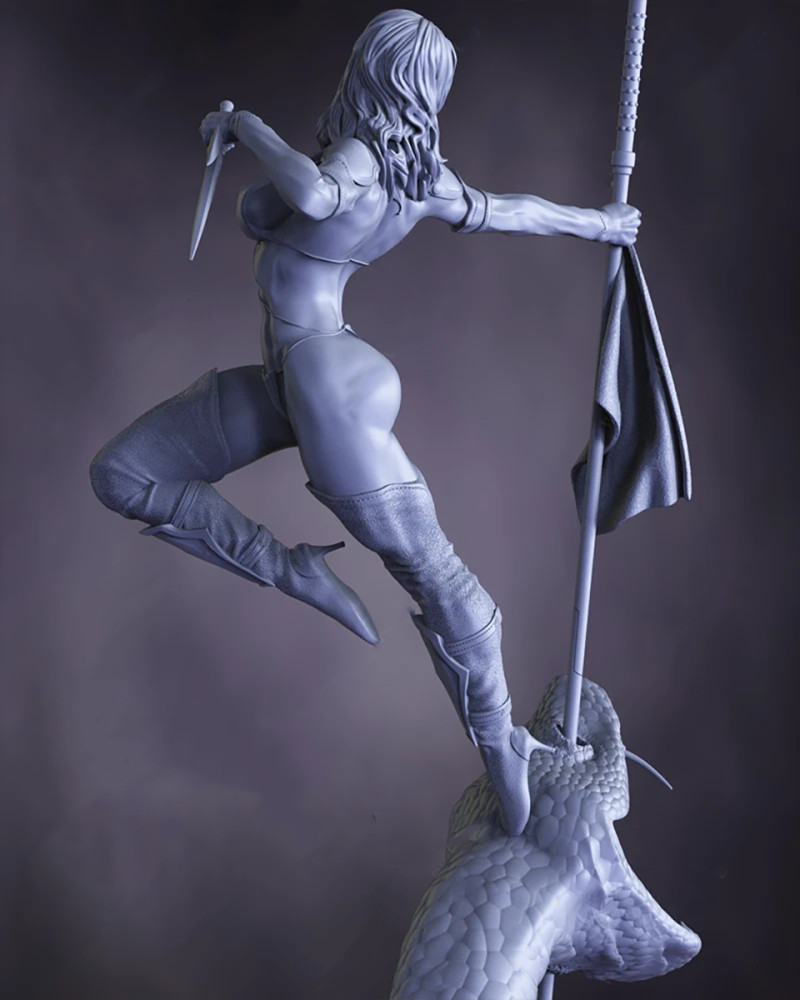Mileena Ready To Print Model do druku 3D .c4d .max .obj .3ds .fbx .stl .blend