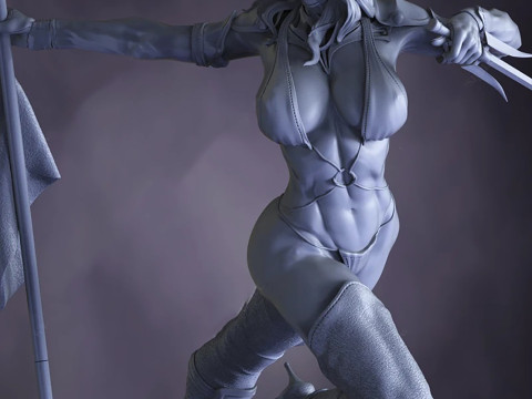 Mileena Ready To Print Model do druku 3D
