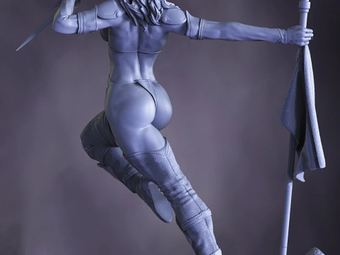 Mileena Ready To Print Model do druku 3D