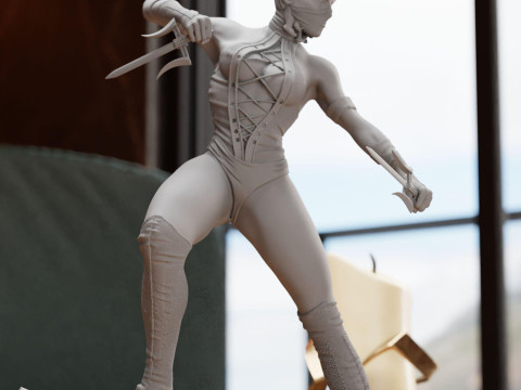 Mileena Mortal Kombat Ready To Print 3D 打印模型