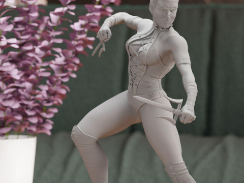 Mileena Mortal Kombat Ready To Print 3D 打印模型