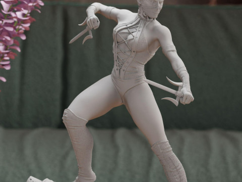 Mileena Mortal Kombat Ready To Print 3D 打印模型