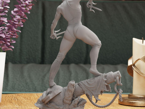 Mileena Mortal Kombat Ready To Print 3D 打印模型
