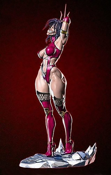 Mileena Mortal Kombat Ready To Print 3D 打印模型 .c4d .max .obj .3ds .fbx .stl .blend