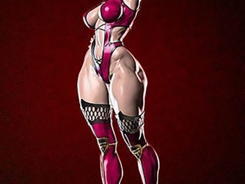 Mileena Mortal Kombat Ready To Print 3D प्रिंट मॉडल