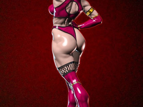 Mileena Mortal Kombat Ready To Print 3D 打印模型