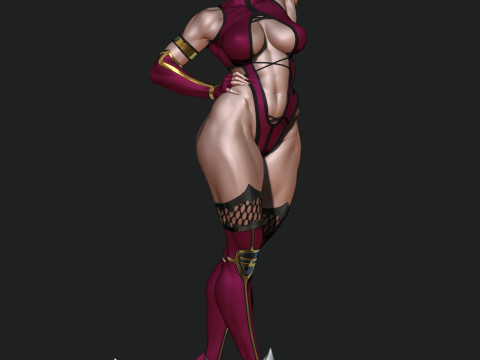 Mileena Mortal Kombat Ready To Print 3D 打印模型