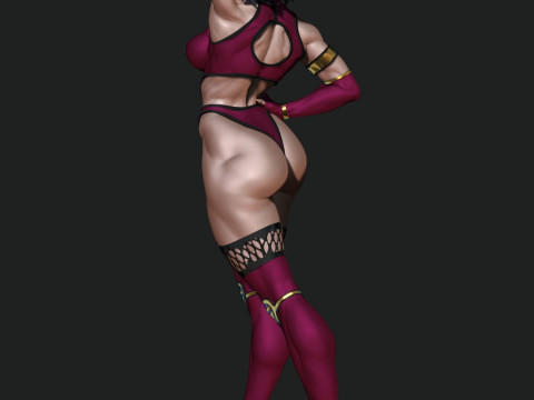 Mileena Mortal Kombat Ready To Print 3D 打印模型