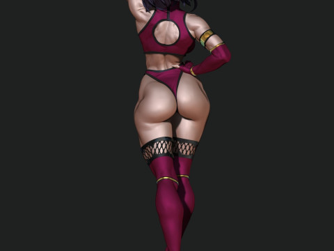 Mileena Mortal Kombat Ready To Print 3D 打印模型