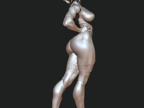Mileena Mortal Kombat Ready To Print 3D 打印模型