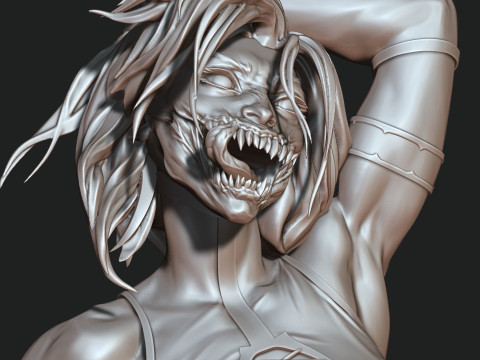 Mileena Mortal Kombat Ready To Print 3D 打印模型