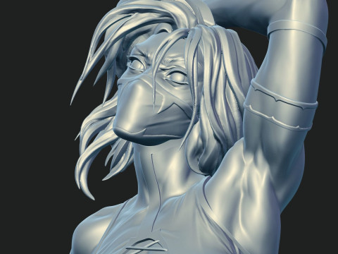 Mileena Mortal Kombat Ready To Print 3D 打印模型
