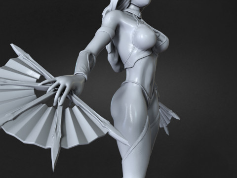 Kitana Ready To Print Modèles 3D en vedette