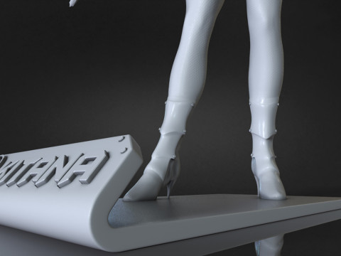 Kitana Ready To Print Modèles 3D en vedette