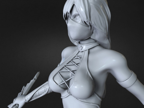 Kitana Ready To Print Modèles 3D en vedette