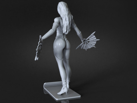 Kitana Ready To Print Modèles 3D en vedette