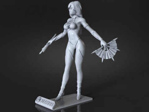 Kitana Ready To Print Modèles 3D en vedette