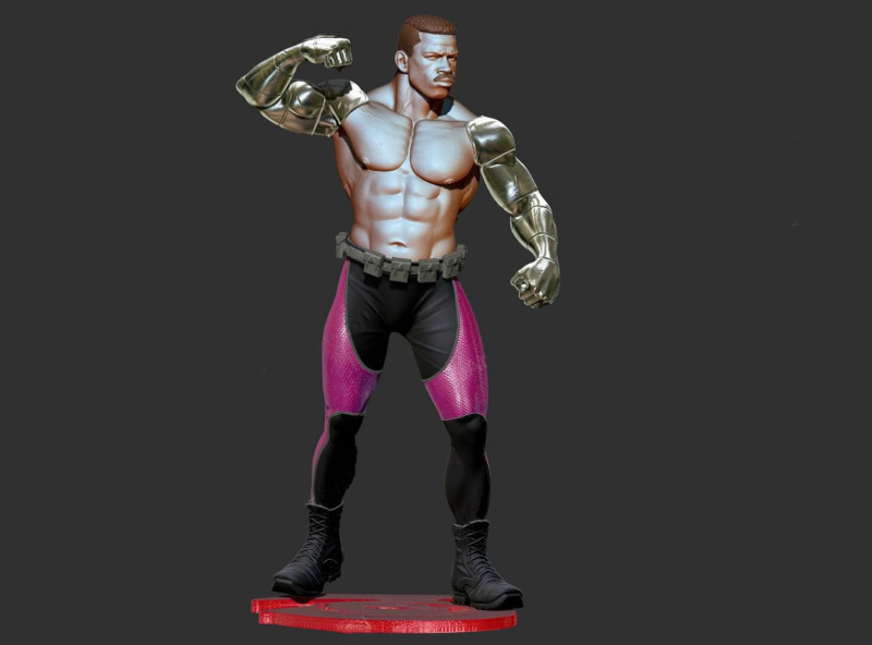 Mortal Kombat Jax Ready To Print 3D Принт Модель .c4d .max .obj .3ds .fbx .stl .blend