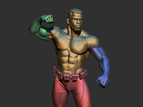 Mortal Kombat Jax Ready To Print 3Dプリントモデル