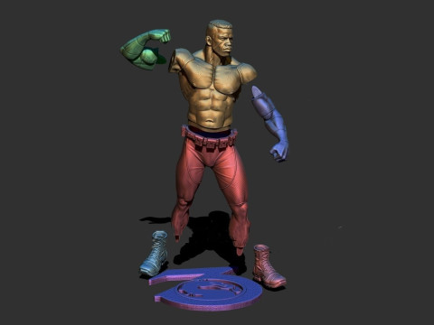 Mortal Kombat Jax Ready To Print 3Dプリントモデル