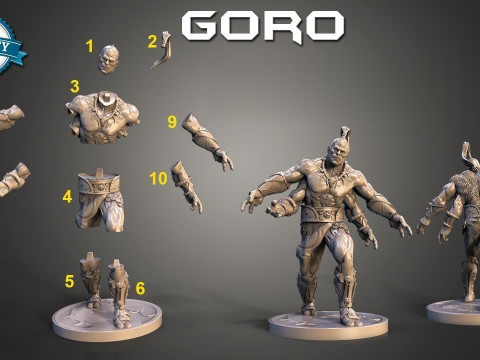 Goro Ready To Print Modèles 3D en vedette
