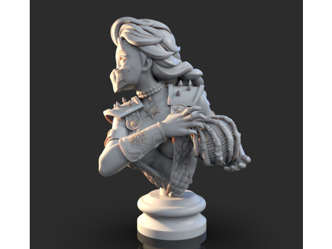 Bust Elsa Sub Zero Ready To Print Modèles 3D en vedette