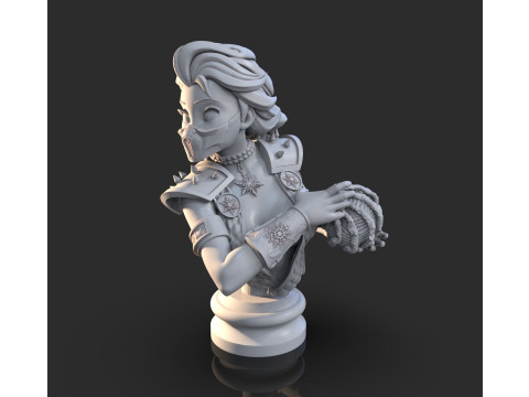 Bust Elsa Sub Zero Ready To Print 3D 프린트 모델