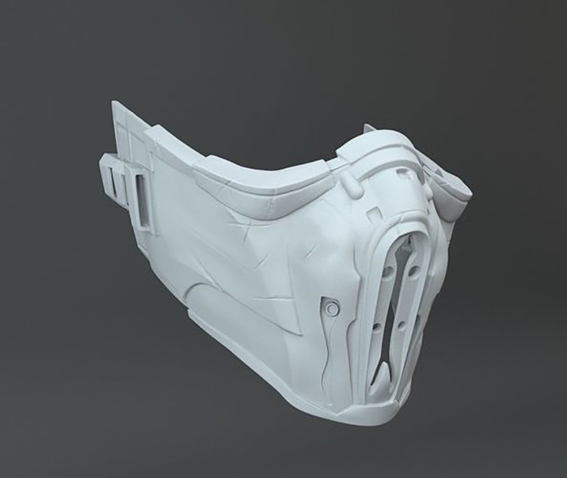 Sub-Zero Mask Mortal Combat Ready To Print 3D printmodel .c4d .max .obj .3ds .fbx .stl .blend