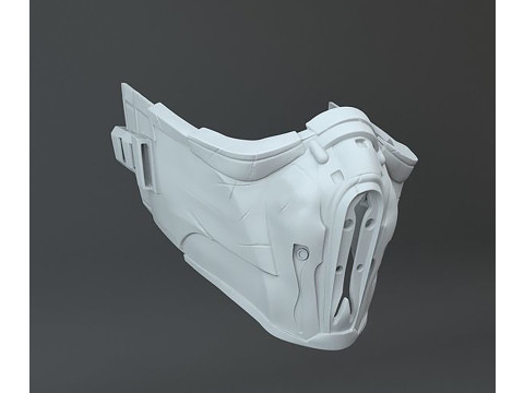 Sub-Zero Mask Mortal Combat Ready To Print 3D प्रिंट मॉडल