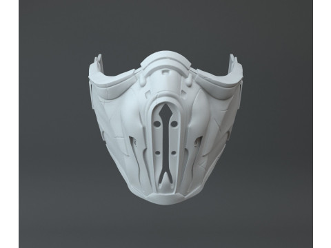 Sub-Zero Mask Mortal Combat Ready To Print Modèles 3D en vedette