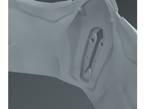 Sub-Zero Mask Mortal Combat Ready To Print Modèles 3D en vedette