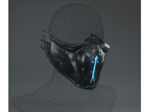 Sub-Zero Mask Mortal Combat Ready To Print Modèles 3D en vedette