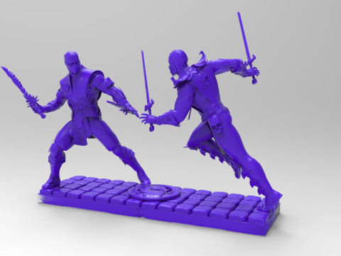 Diorama Mortal Kombat Ready To Print 3Dプリントモデル