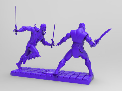 Diorama Mortal Kombat Ready To Print 3Dプリントモデル